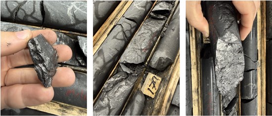 Photos of drill core from Hole ST26-001